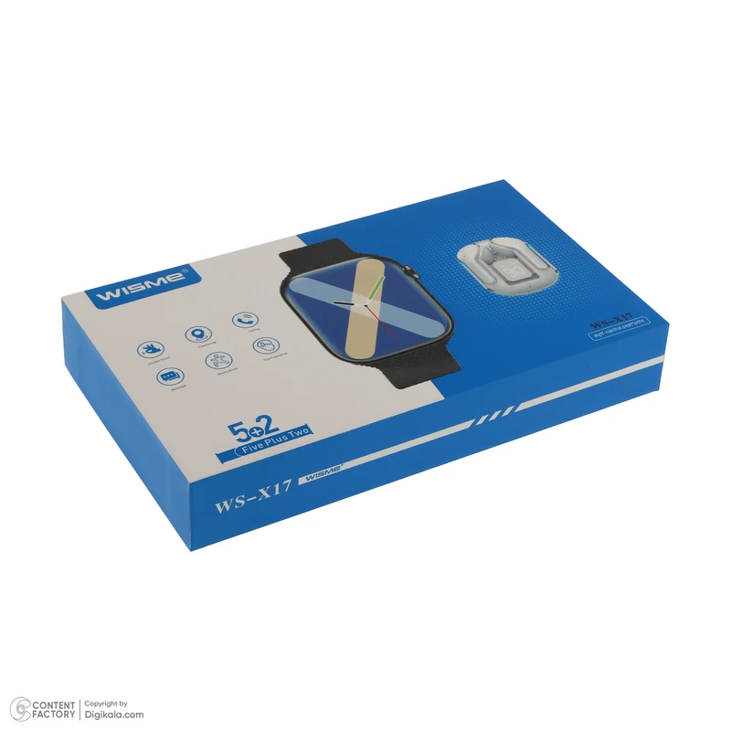 ساعت هوشمند و هندزفری بلوتوثی ویسمی مدل WISME WS-X17